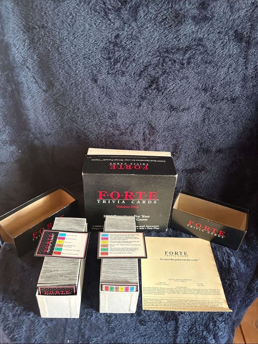 Forte Trivia Cards Volume One - Black & Red